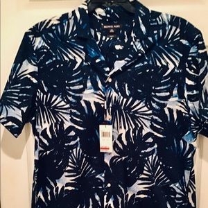 Michael Kors SLIM FIT TROPICAL Shirt SM
